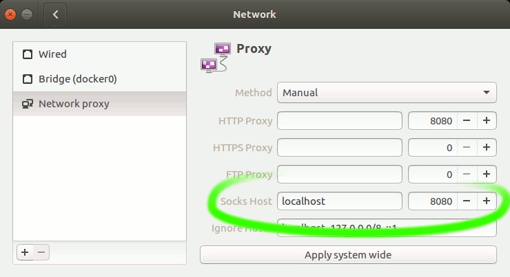 ssh socks proxy mac